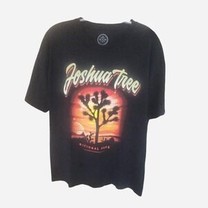 MENS BLACK JOSHUE TREE‎ GRAPHIC TEE SIZE L